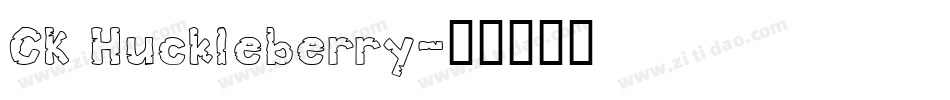 CK Huckleberry字体转换